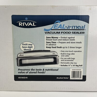 RIVAL Gourmet Seal-A-Meal Vacuum Food Sealer VS110 with Vacuum bags - Main Image