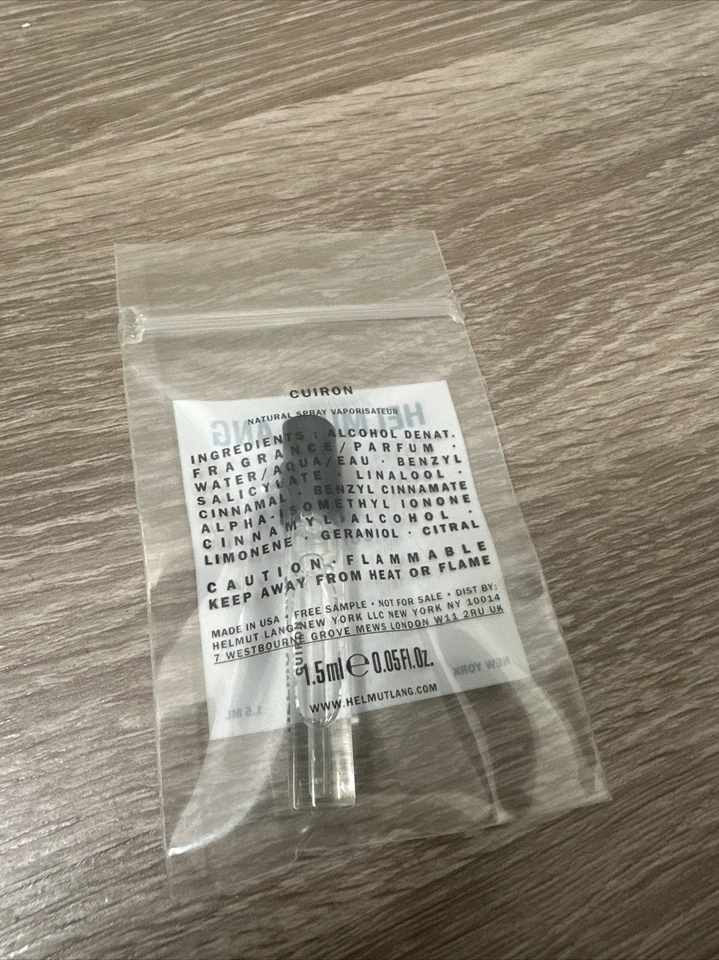 HELMUT LANG CUIRON .05 FL OZ SPRAY DE COLONIA (SELLADO DE LA EMPRESA) Foto 2 de 2