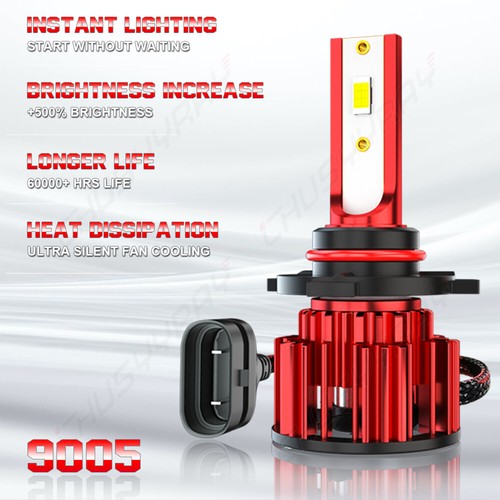 9005/HB3 LED-Scheinwerferlampen, 200 W 20000 Lumen superhelle LED-Scheinwerfer-Set - Bild 7 von 10