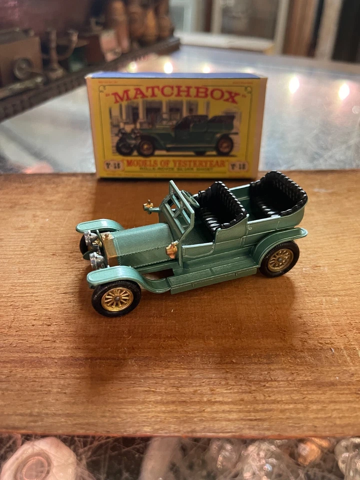 Matchbox Models of Yesteryear Y15 Rolls Royce 1907 green Lesney VERY RARE - Image 3 of 3