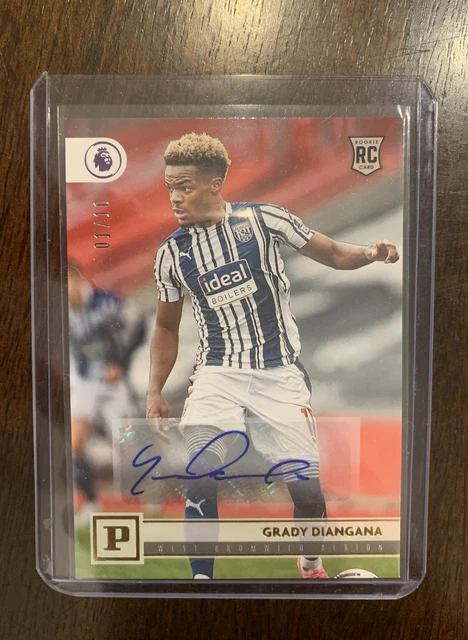 20-21 Chronicles Soccer Grady Diangana RC AUTO # 1/10 West Brom Albion #21 EPL