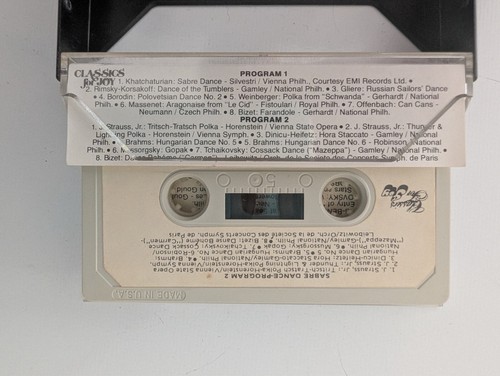 Sabre Dance Program Classics for Joy Quintessence brand (Cassette) - Picture 3 of 4
