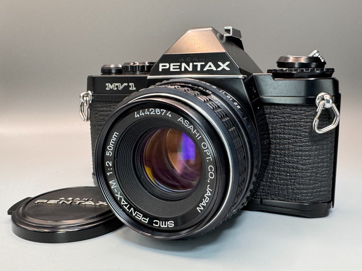 Exc+5] Pentax MV-1 MV1 35mm SLR Film Camera Black SMC M 50mm