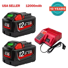 Battery For Milwaukee for M18 18V 12.0AH  8.0AH Extended Lithium 48-11-1820
