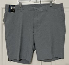 NWT Roundtree Yorke Performance size 42 graphite grey straight fit shorts mens