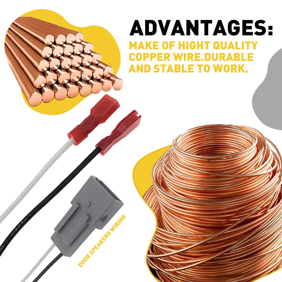 Arnés de enchufe adaptador conector altavoz 72-5512 4 piezas para Ford Explorer 1991-2001 Foto 4 de 4