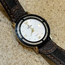Croton Ladies Quartz Watch 24.5mm Classic Round Japan Movement New Batt. Works