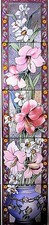 Amaryllis Tile Panel Lilies Decorative Vertical Fireplace 5 Tile Panel Made UK