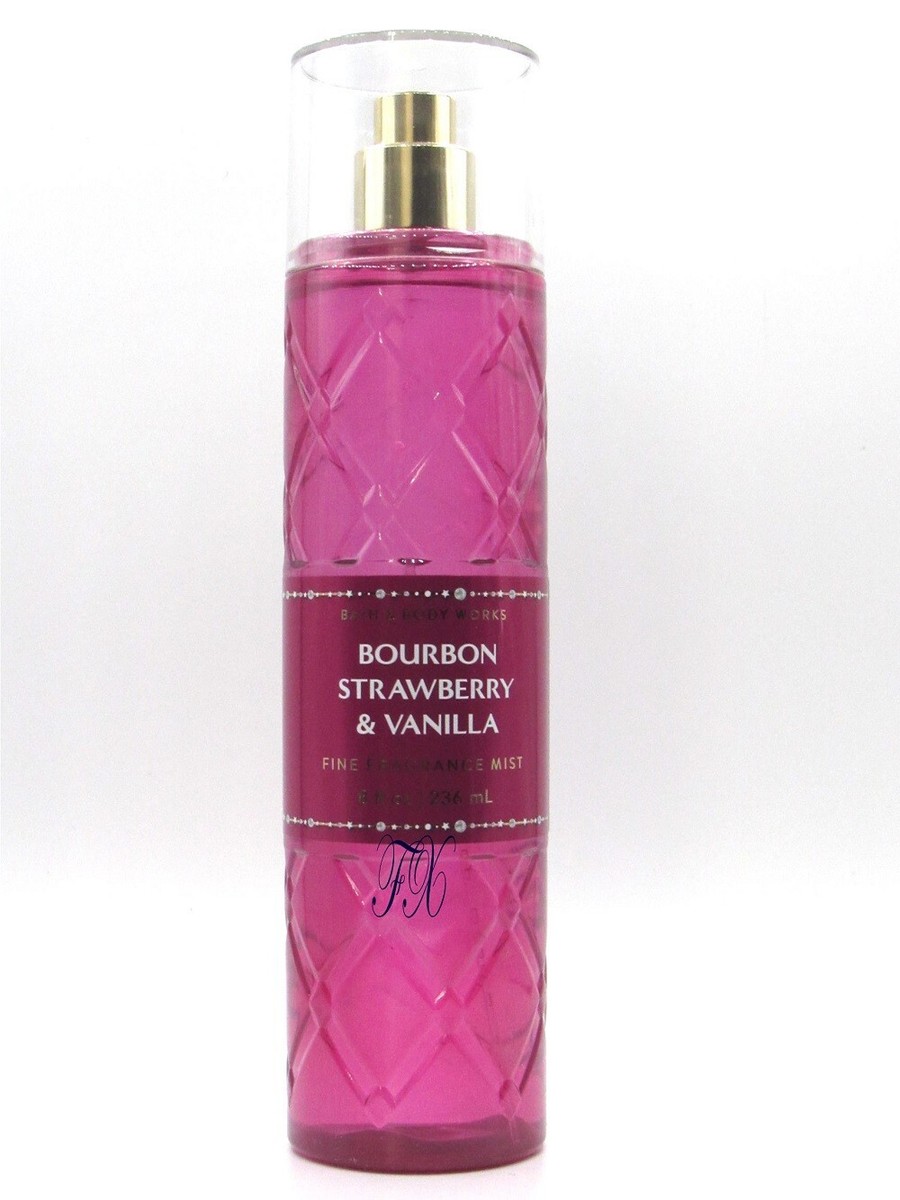 BATH & BODY WORKS BOURBON STRAWBERRY & VANILLA FRAGRANCE