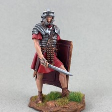 Soldado romano miniatura 75 mm, legionario romano Legio I Minervia, antigua Roma