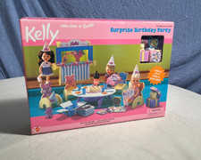 1999 Mattel Barbie Kelly Surprise Birthday Party Playset 67346-91 NRFB