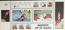 Netherlands 1999 Tintin On The Moon Minisheet MNH