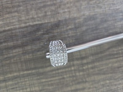 1pc Bold Square Sparkling Stone Ring. Luxe Statement Jewelry White Golden Size 6