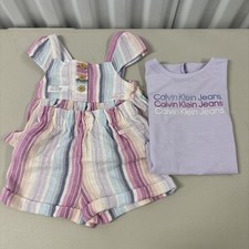CALVIN KLEIN JEANS 3- Pcs set GIRL 2T Item 1271581 New Without Tags Multi Color