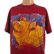 Vintage Winnie The Pooh T Shirt Mens Size M Mickey Inc Disney Made In USA 90s