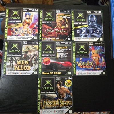 Xbox Game Demo Disc Lot Action/Adventure Xbox Official Magazine 