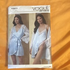 Vogue Patterns V2077 Women's Robe & Teddy Sewing Pattern Plus Size 16-24 Uncut