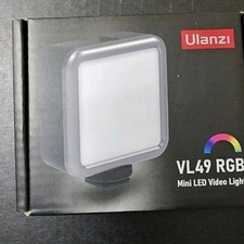 Ulanzi VL49 RGB Mini LED Video Light, 60 LEDs, 2500K-9000K, 2000mAh