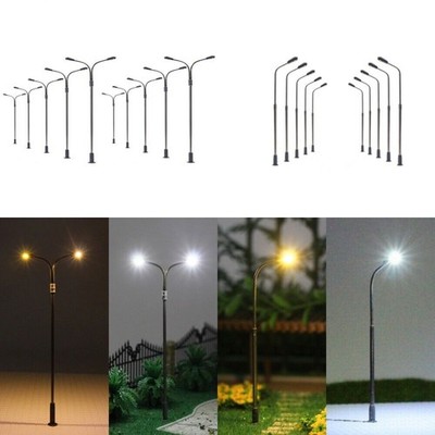 LED Straßenlampen N TT Lampen Leuchten 4 - 6cm 12-19V Modelleisenbahn 10 Stück
