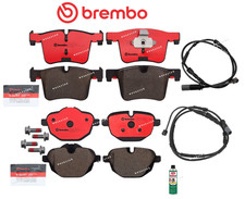 For BMW X4 xDrive28i xDrive35i Front Rear Brake Pad OES Ceramic +Sensor+Cleaner