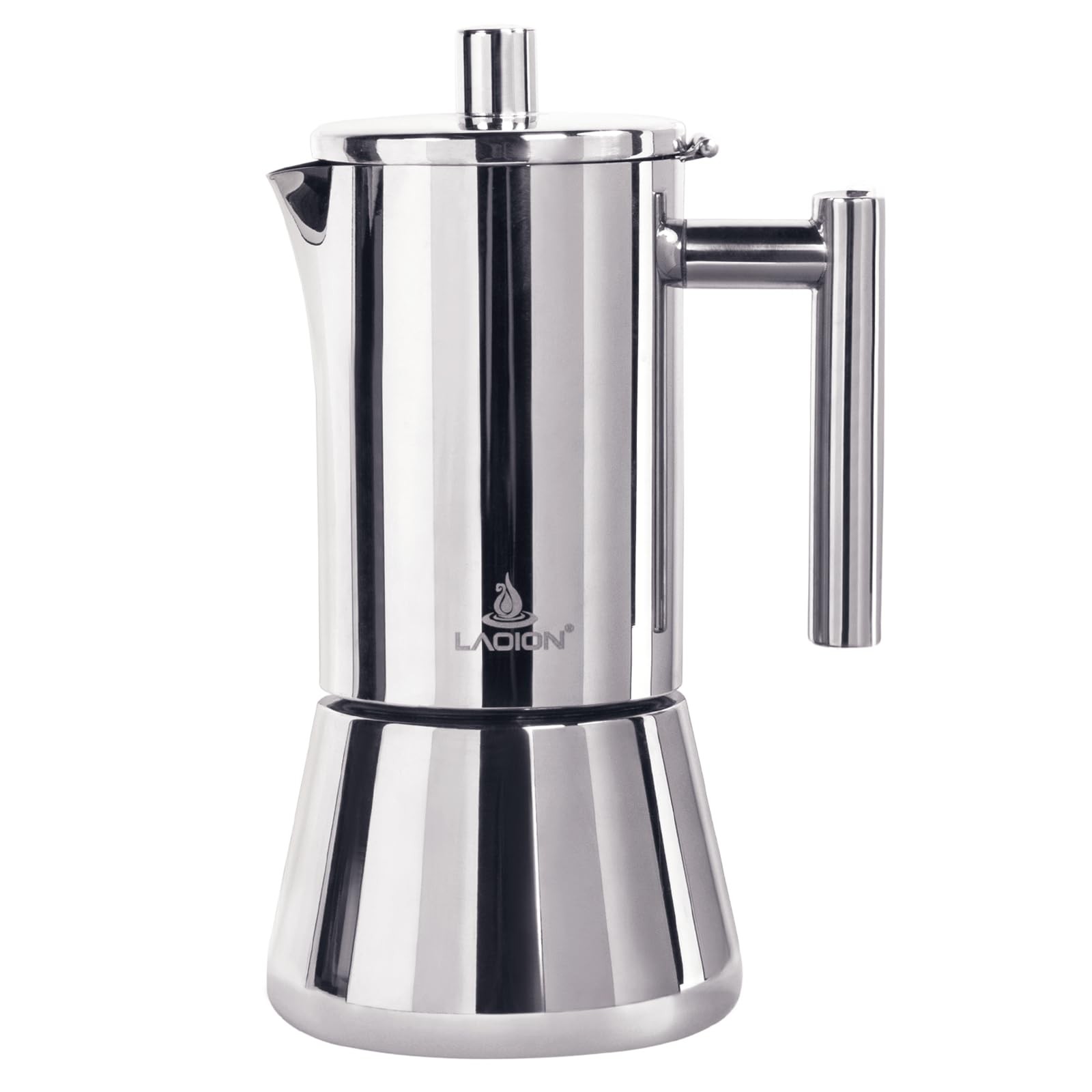 Stovetop Espresso Maker, 12Cup 17.5 oz Moka Pot, Stainless S