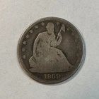 1869 Seated Liberty Half Dollar Better Date Lower Condition