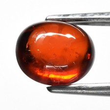 💎 1.74ct 7x6mm Oval Cabochon Natural Orange Spessartite Garnet - Namibia Gem