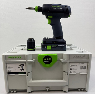 Festool T 18+3-Basic-4,0 Akku-Bohrschrauber 18V inkl. 4,0 Akku (577051)