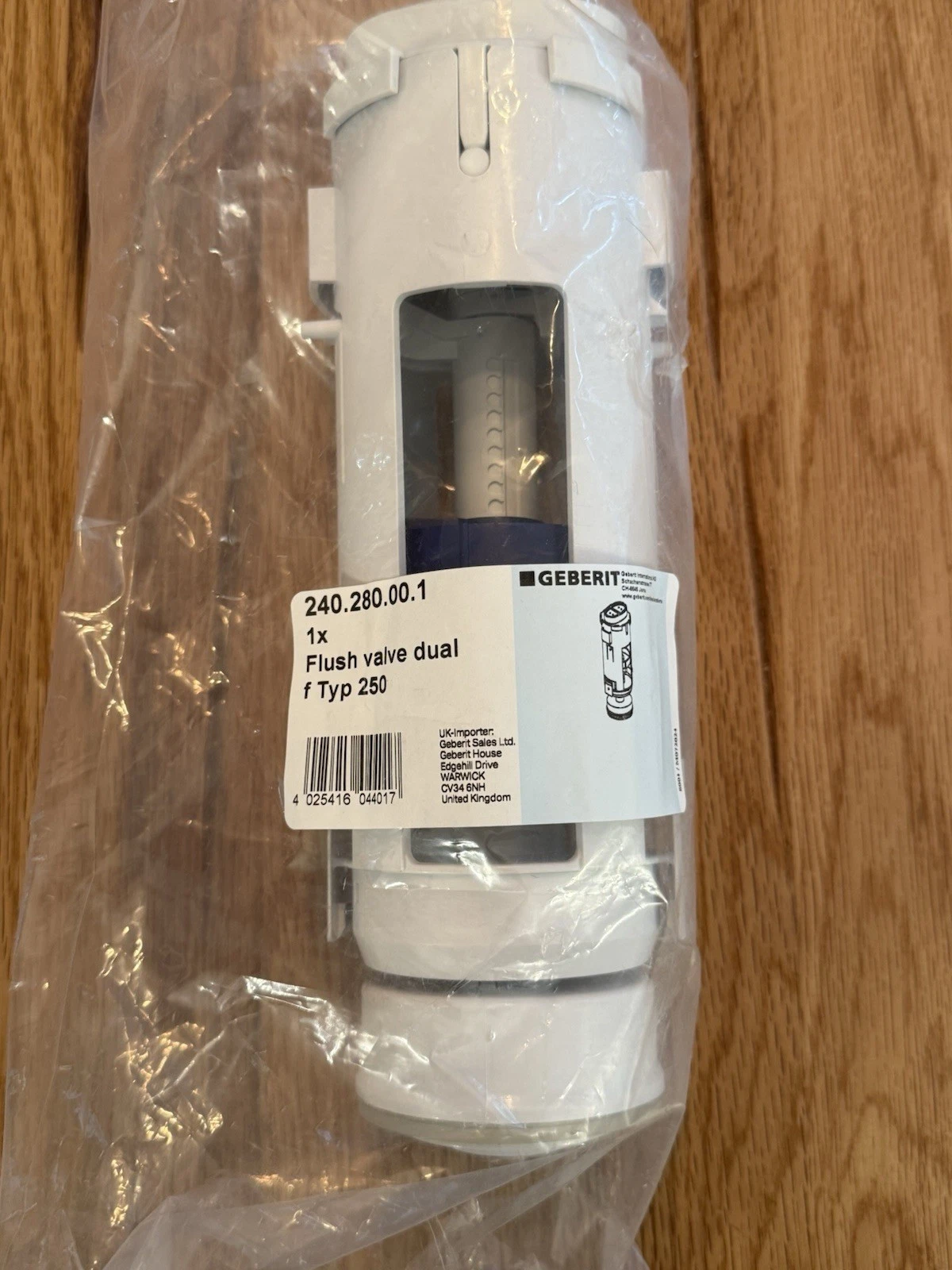 Geberit 240.280.00.1 Ideal Replacement Dual Flush Valve Main Body Type 250 - New 2