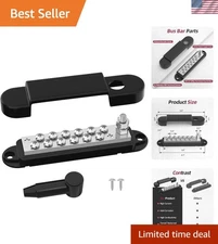Heavy-Duty 12V Battery Bus Bar - 150A Ground Power Connection for Boats & Solar