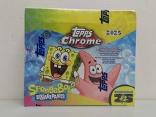 2025 Topps Chrome SpongeBob SquarePants 25th Anniversary Sealed Hobby Box