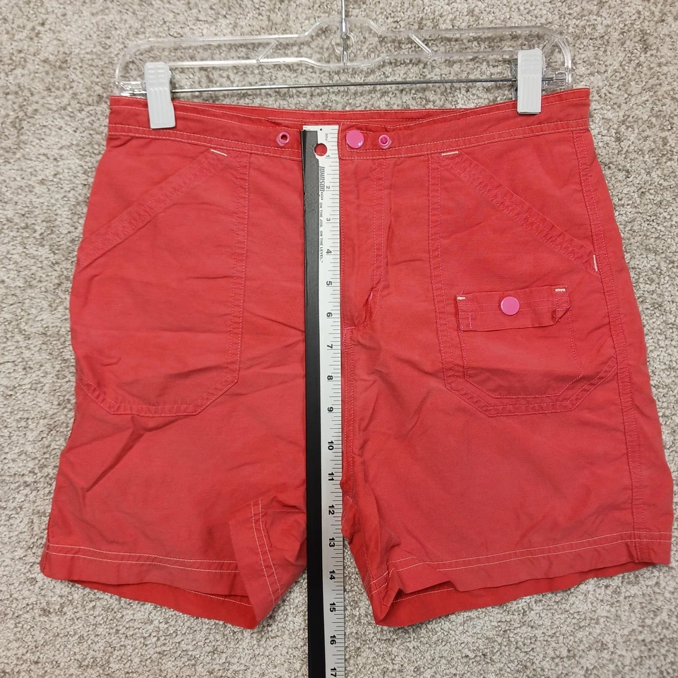 Xhilaration Shorts Womens 16 Red Casual Utility Cotton Nylon Pockets - Image 4 of 4