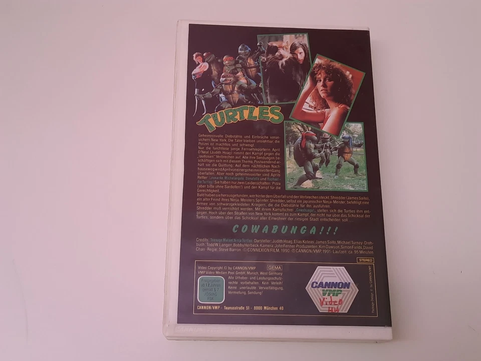 Teenage Mutant Ninja Turtles 1990 VHS German PAL Cannon VMP Video Erstauflage - Bild 2 von 4