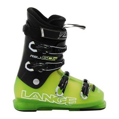 Gebrauchter Junior Lange RSJ 60R Skischuh_4 Haken + Riemen