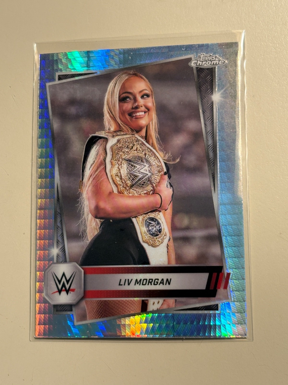 2025 WWE Topps Chrome LIV MORGAN Prism Refractor #146