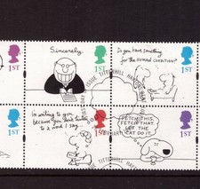 Great Britain 1996 Comics Greeting set fine used stamps