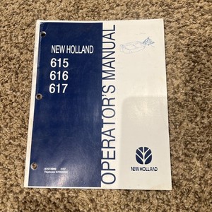 New Holland 615 616 617 Mower Operators Manual