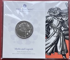 UK 2023 BUNC &pound;5 Pounds Crown Coin ~ Myths & Legends ~ Merlin ~ Unopened Pack