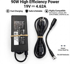 Dell Charger 90W AC Power Supply For Inspiron 7347 XPS 13 9350 4.5mm Pin
