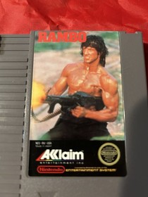 NES Rambo Game With Sleeve