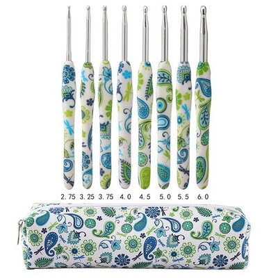 1 Set Häkelnadel Garn Ergonomisches Set Stricknadel Nähwerkzeug Griff mit Tasche