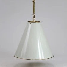 Visual Comfort TOB 5090HAB-AW 15" Wide Goodman Pendant in Hand-Rubbed Brass