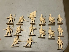 Accurate plastic 1/32nd scale AWI British Infantry figure lot