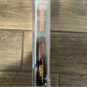 PSA 7.5 Super Mario Bros. NES CIB Made In Japan, No Rev-A, Round SOQ, 3 Screw!