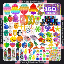 160 Pcs Fidget Toy Set for Kids and Adults Sensory Toys Party Favors