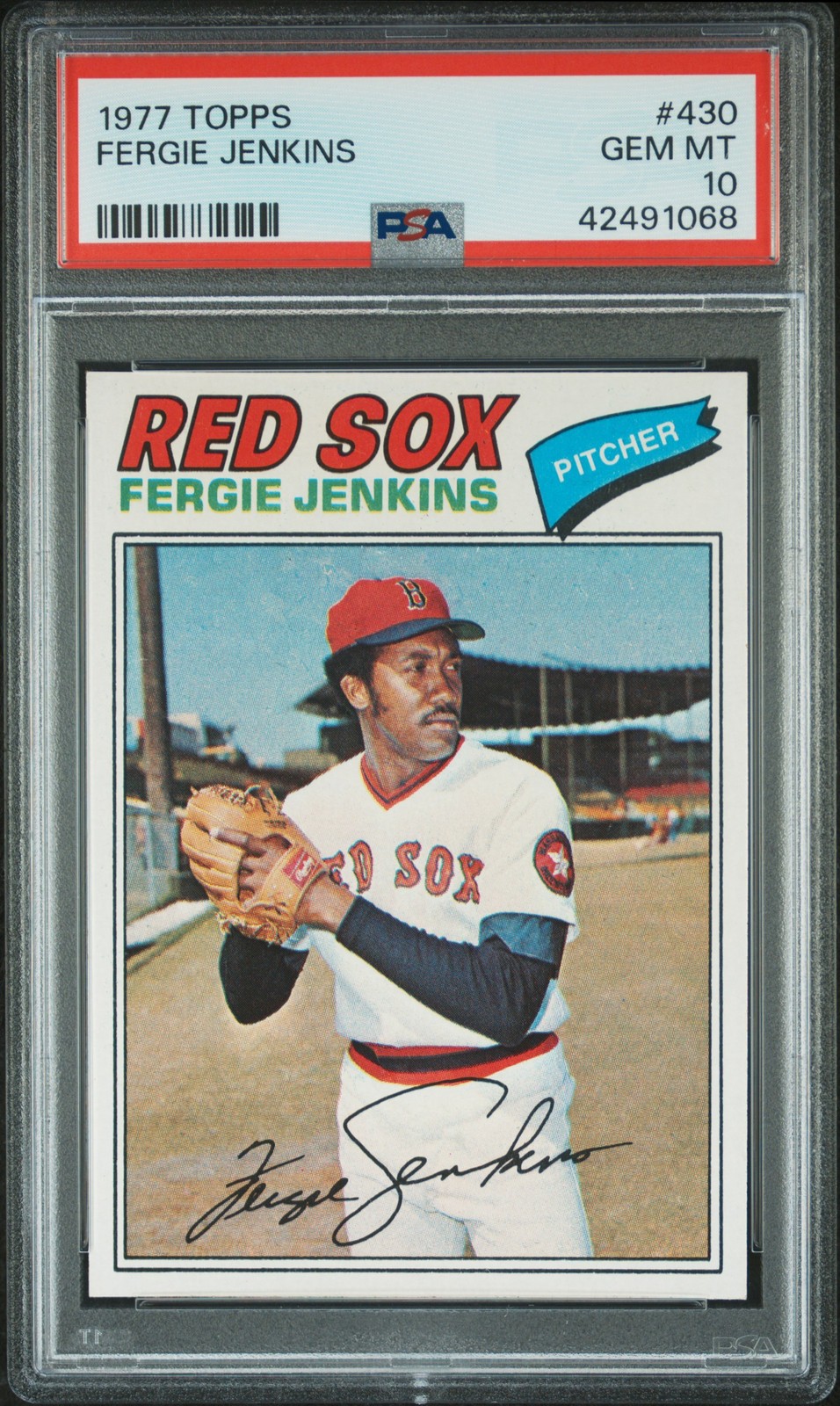 1977 TOPPS #430 FERGIE JENKINS PSA 10