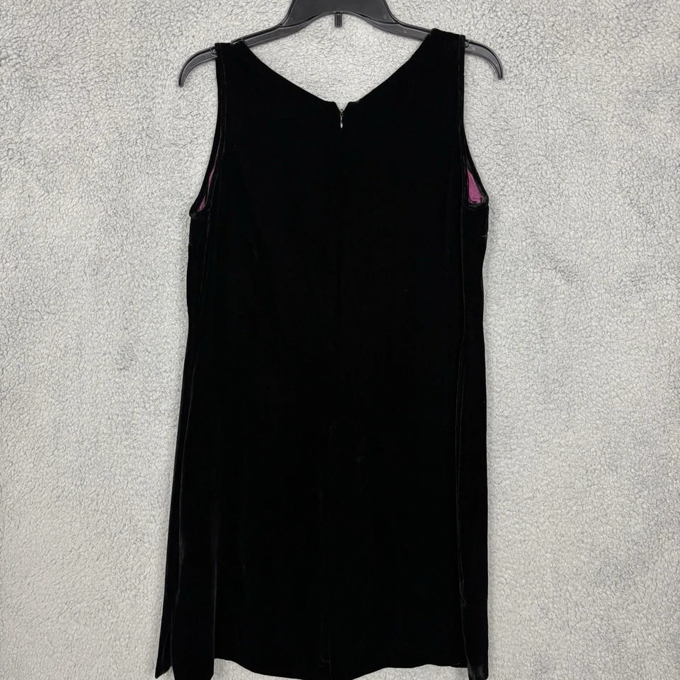 Sophisticate Sheath Velvet Dress Rayon Silk Blend Sheath Embellishments size 12 - Imagem 4 de 4