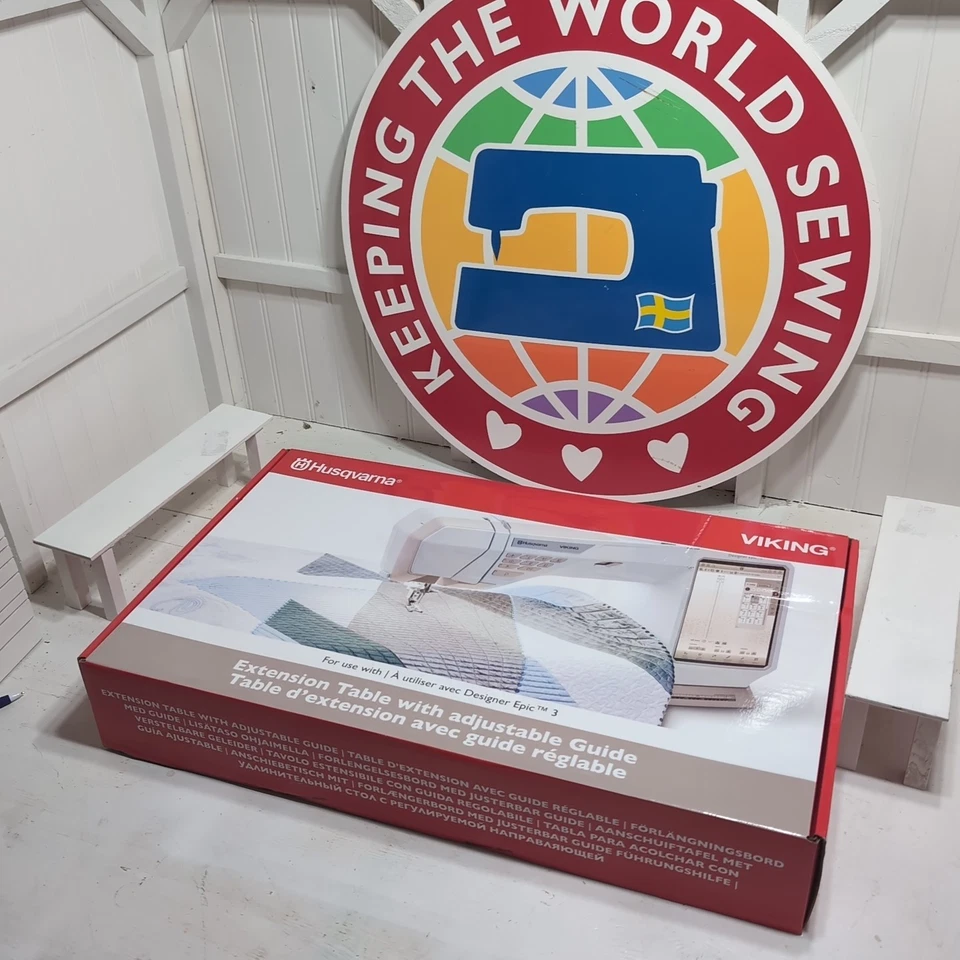 Husqvarna Viking Extension Table With Adjustable Guide NIB - Image 4 of 4