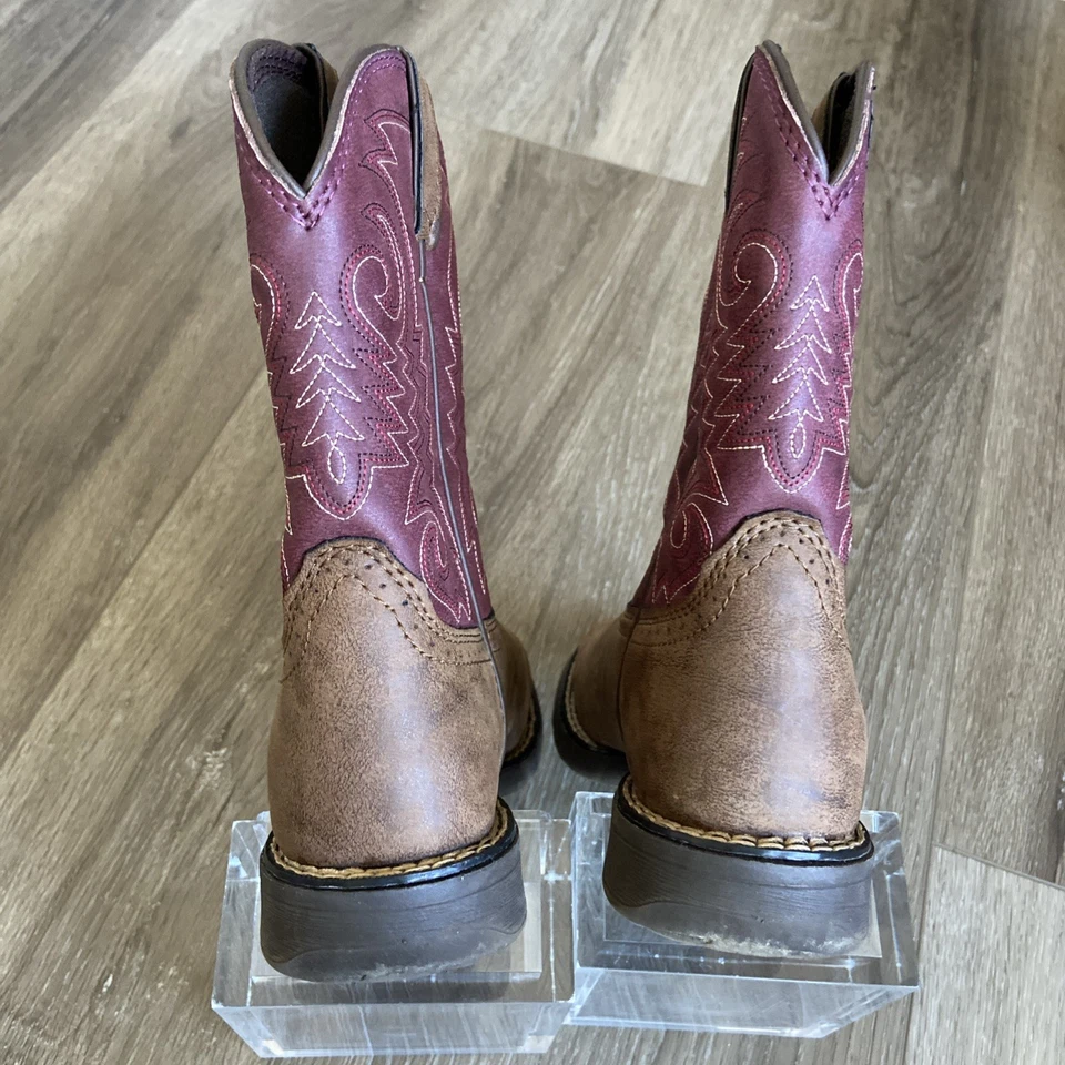 Botas de Rodeo Durango Niños Lil' Talla 13M Marrón y Ladrillo Rojo Brezo Vaquero DBT0222TS Foto 4 de 4