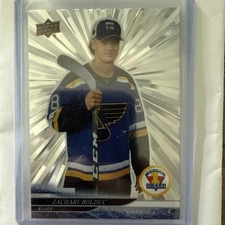 24-25 UD Extended Series Outburst Silver RC Round 1 Draft 750 Samuel Bolduc